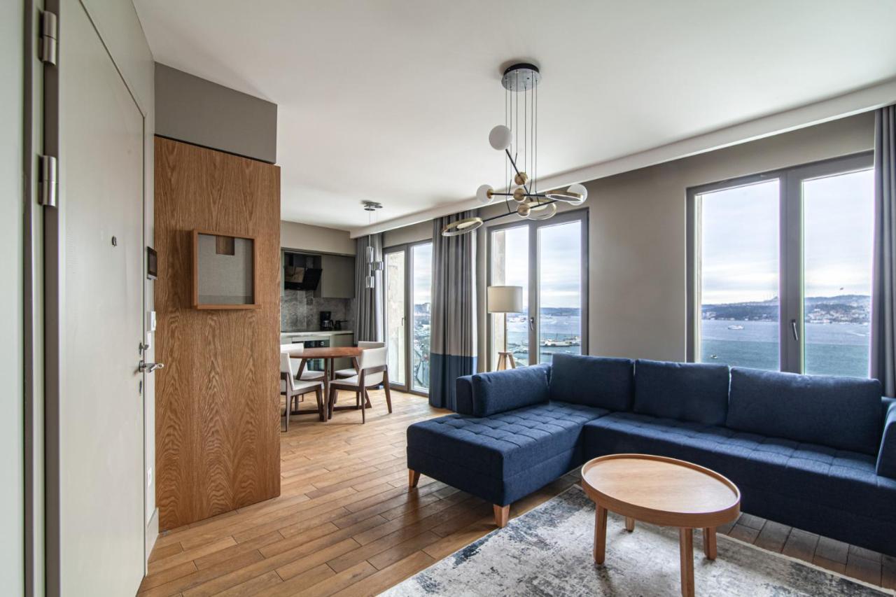 Flat With Panoramic Bosphorus View In Cihangir Estambul Exterior foto