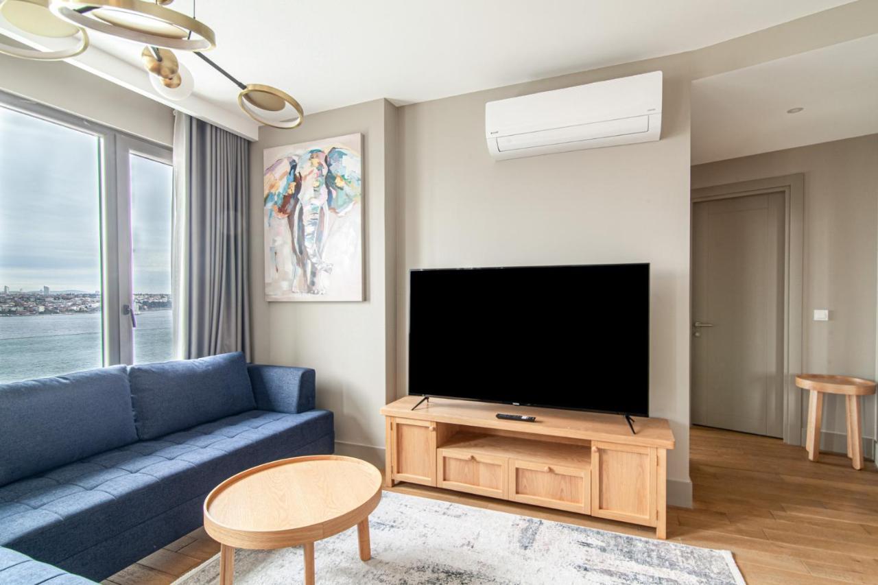 Flat With Panoramic Bosphorus View In Cihangir Estambul Exterior foto